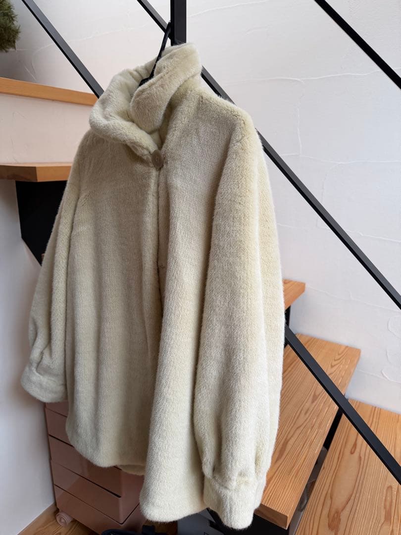 edit for lulu ミンクフェイクファーコート