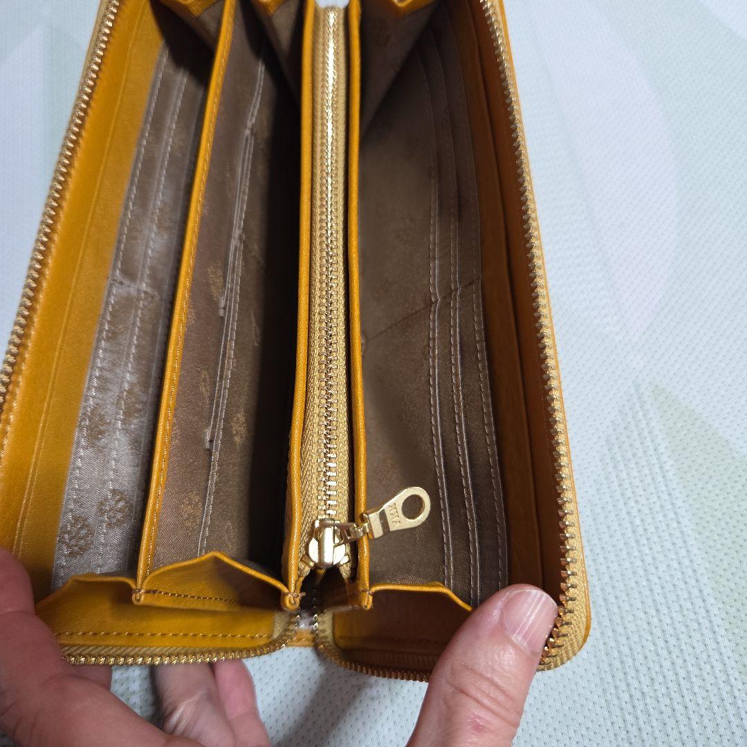 Dakota パンチングデザイン 長財布 イエロー