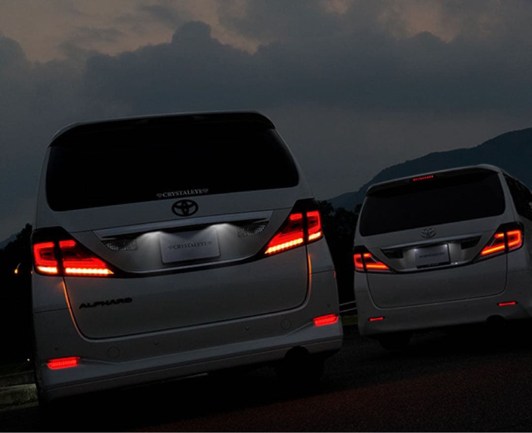 新品20ヴェルファイア/アルファード用ファイバーフルLEDテールランプ V3