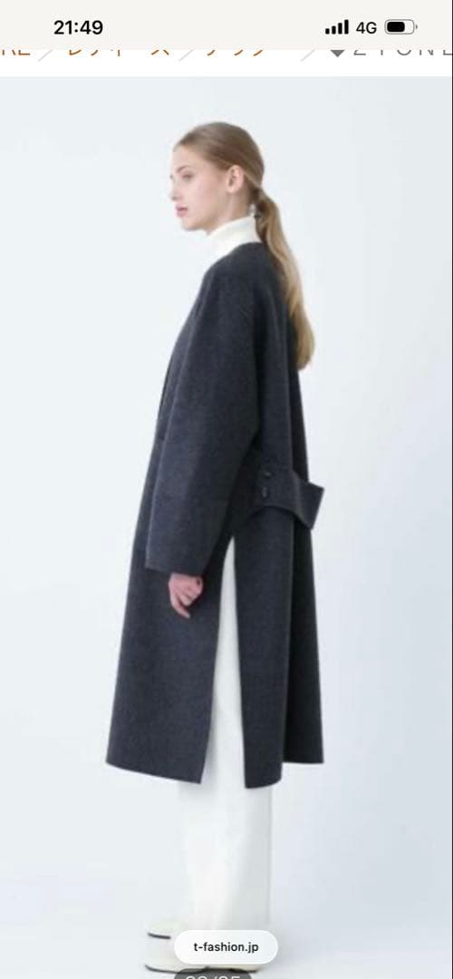 アドーア　２ＴＯＮＥ　リバーバックベルトコート