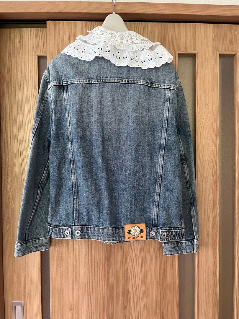 MIU MIU デニムジャケット レース襟