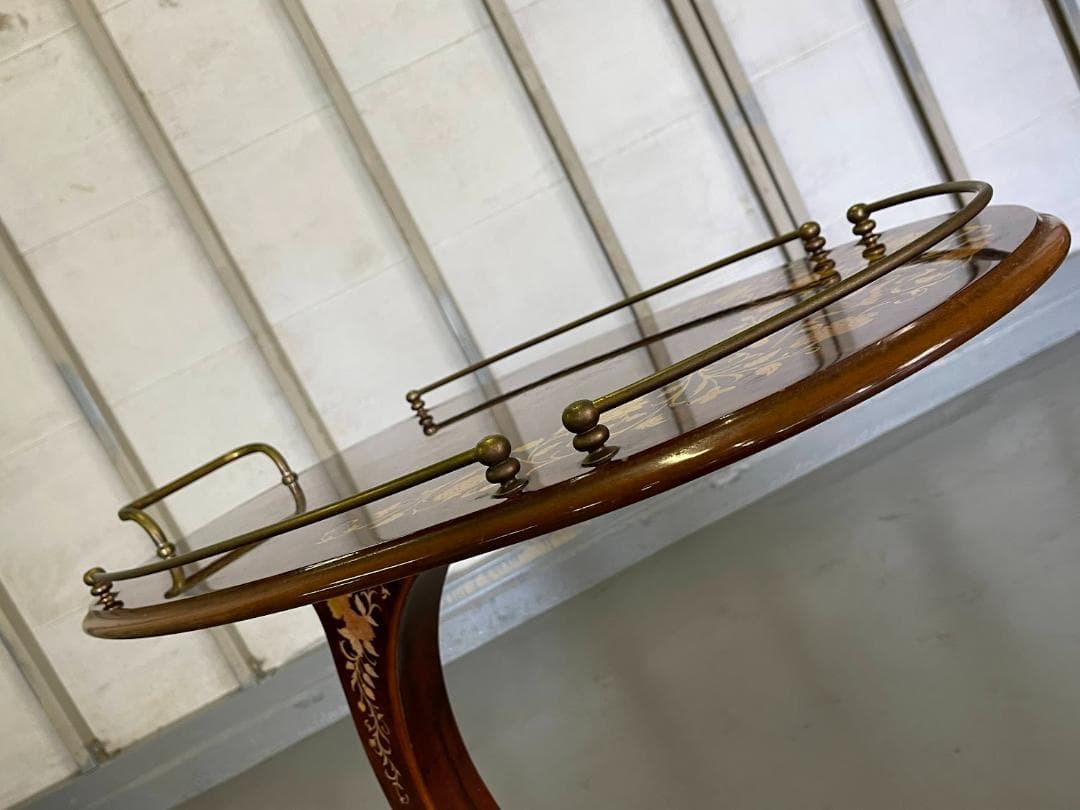 象嵌 キッチンカート キャスター付 キッチンワゴン アンティーク調