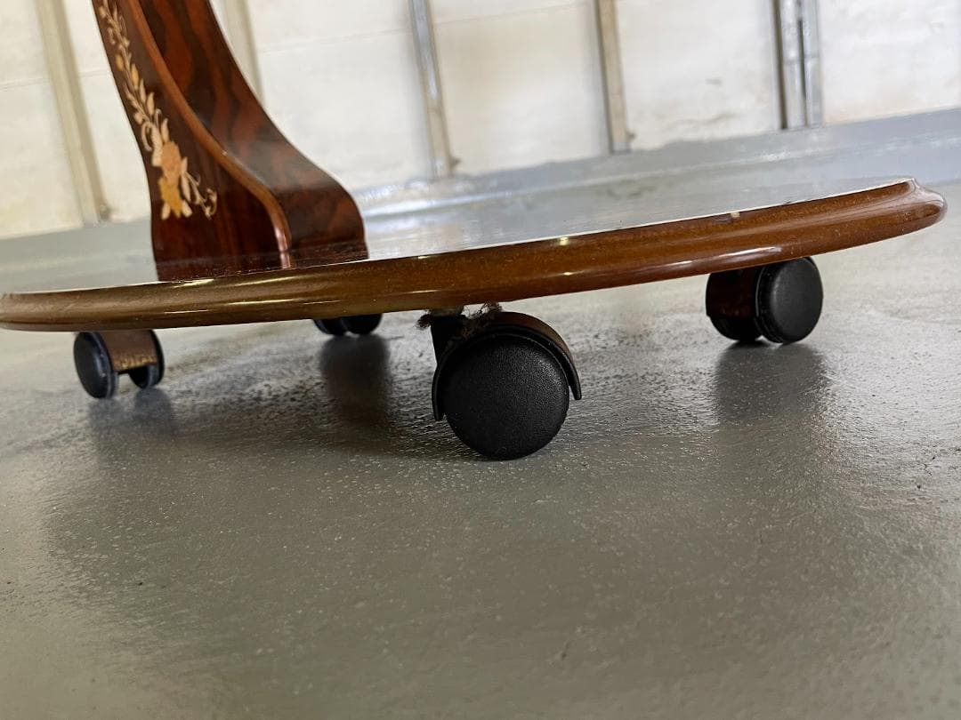 象嵌 キッチンカート キャスター付 キッチンワゴン アンティーク調