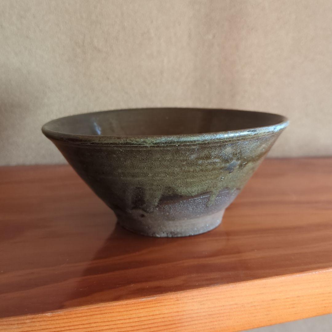 古琉球窯 茶碗 マカイ　直径約14cm　沖縄　琉球　古美術品　骨董品