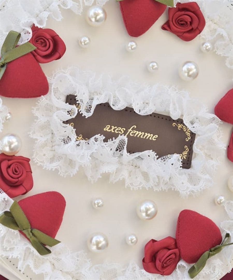 な*る様 ♡新品（タグ無し）アクシーズファムローズケーキモチーフショルダーバッグ