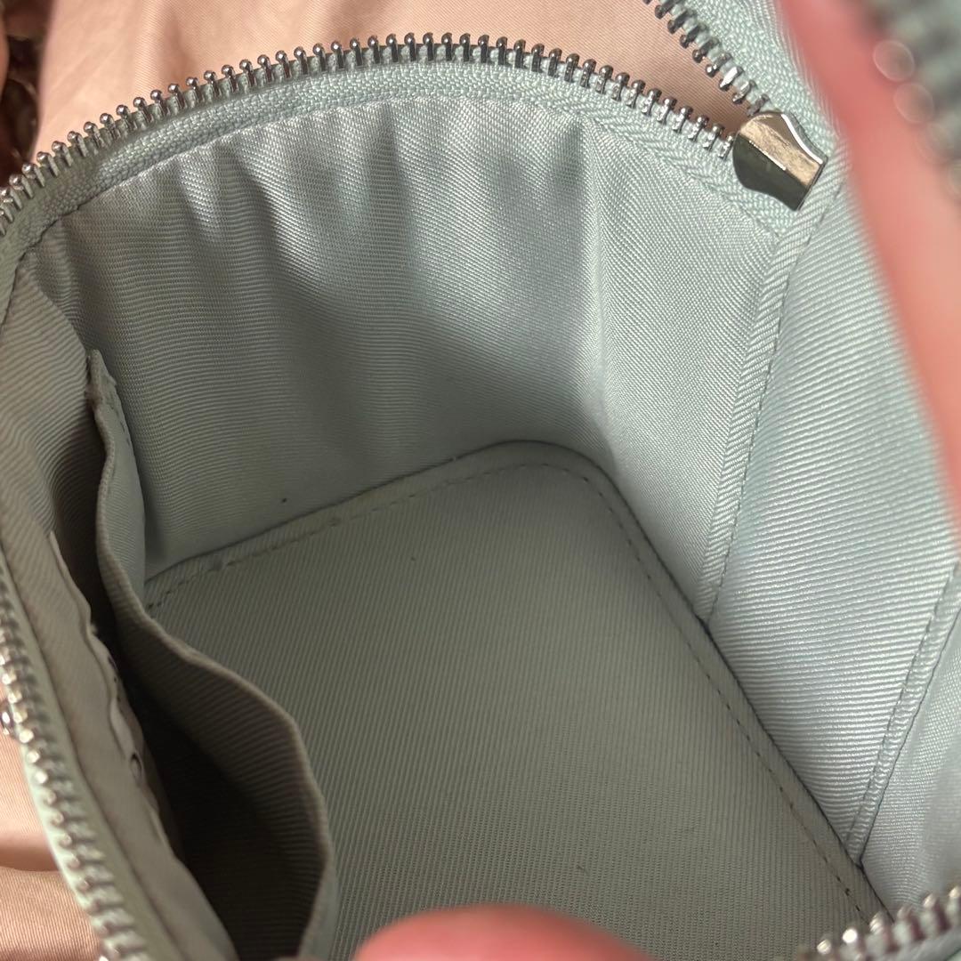 Darich キルティングビジュースクエアミニバッグ ミント