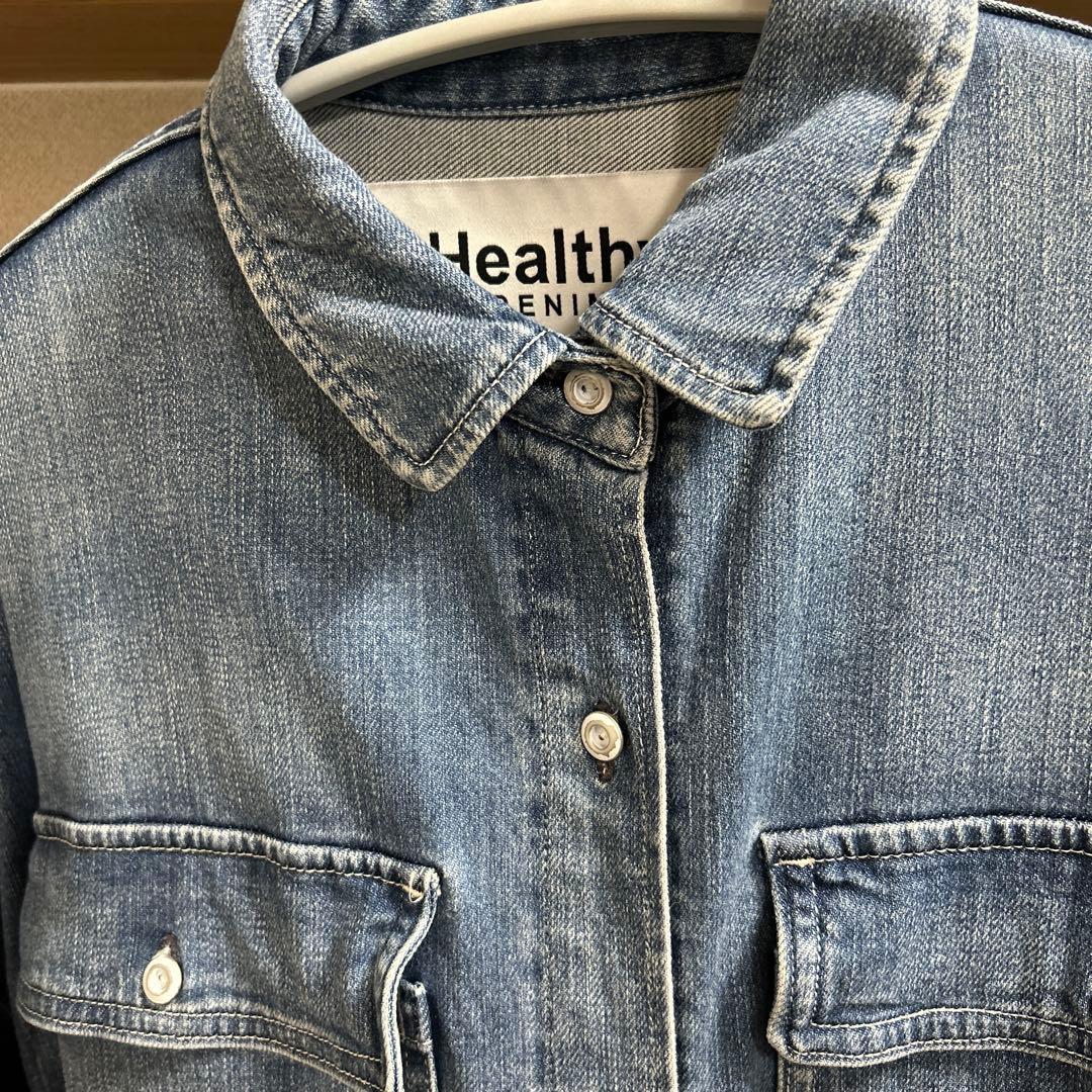 Healthy denim almond デニムシャツ