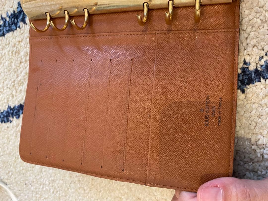 まき　ルイヴィトン　手帳　カバー　モノグラム