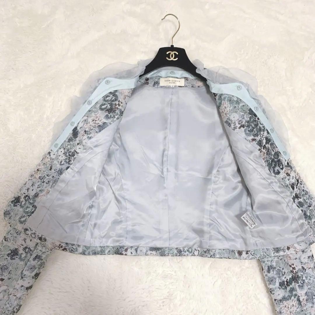 SOIR DOLCE LUXE 2way ジャガードジャケット 花柄 9号