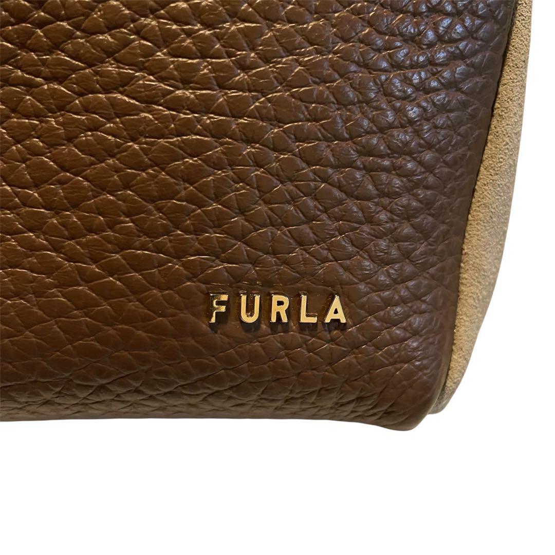 ☆FURLA☆ フルラ　ELSA Mini 2wayトート プラリネ/アース