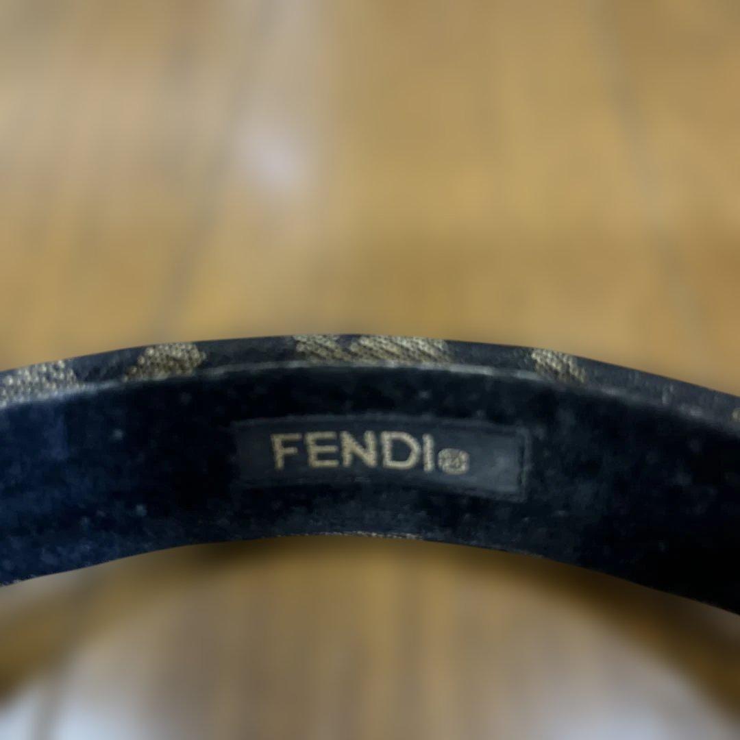 FENDI ヘアバンド ネイビー／ブラック