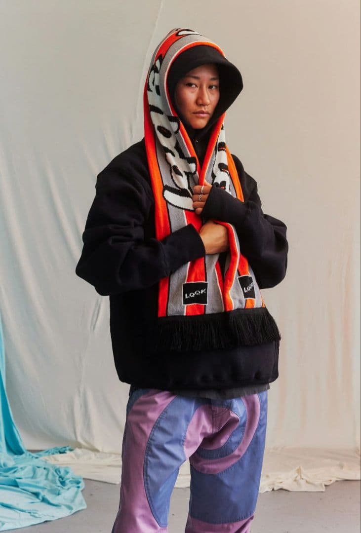 ネ*様様 新品 LQQK Studio マフラー ニットキャップ セット