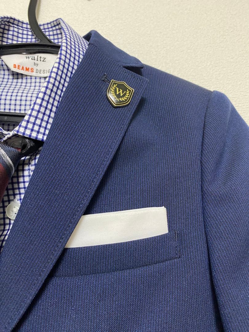 【一回数時間のみ使用】BEAMS DESIGN ネイビー スーツセット