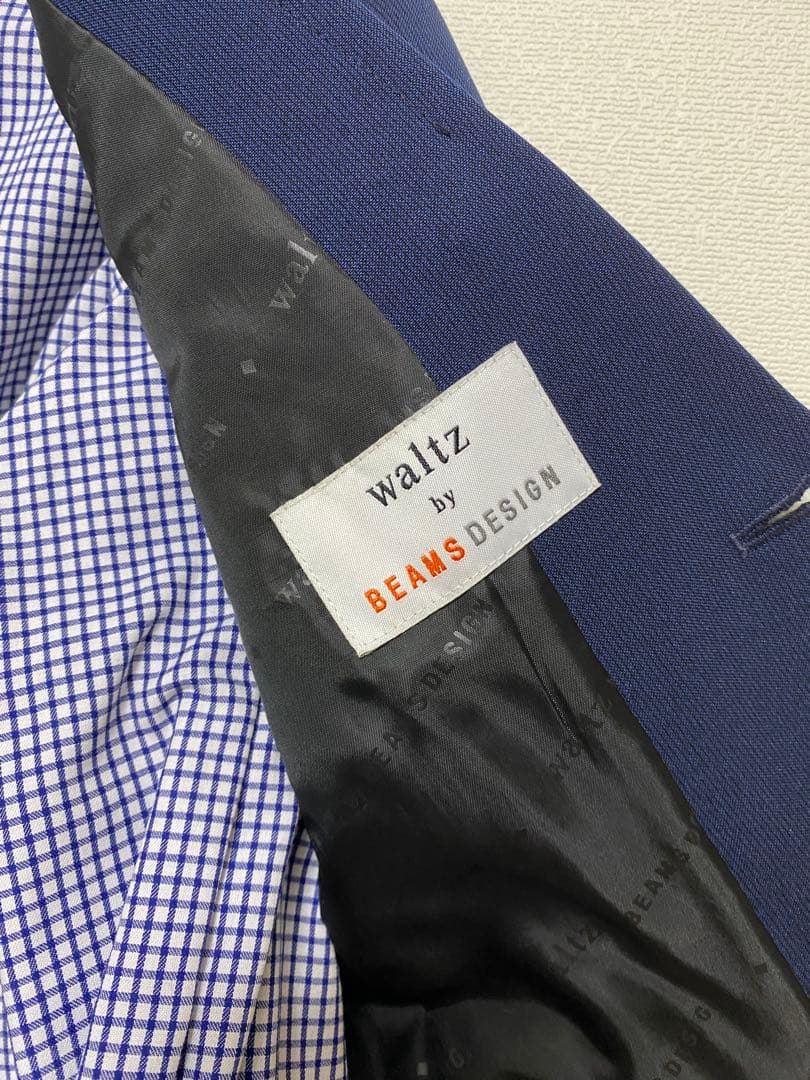 【一回数時間のみ使用】BEAMS DESIGN ネイビー スーツセット