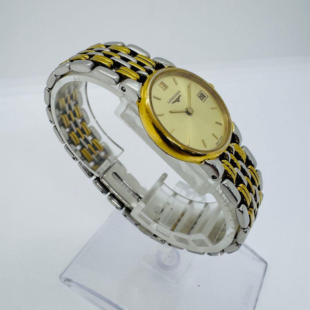 ✨LONGINES✨ロンジン✨コンビ✨ゴールド文字盤✨デイト✨クォーツ✨腕時計✨