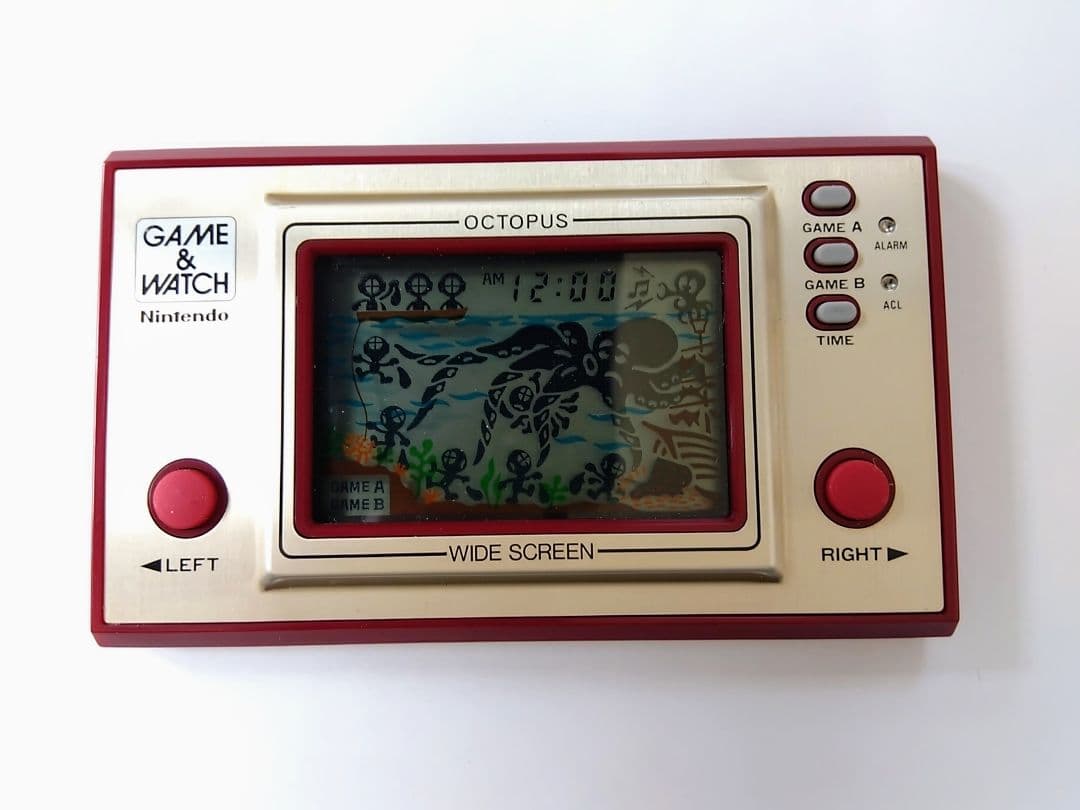 説明書あり Nintendo Game & Watch Octopus