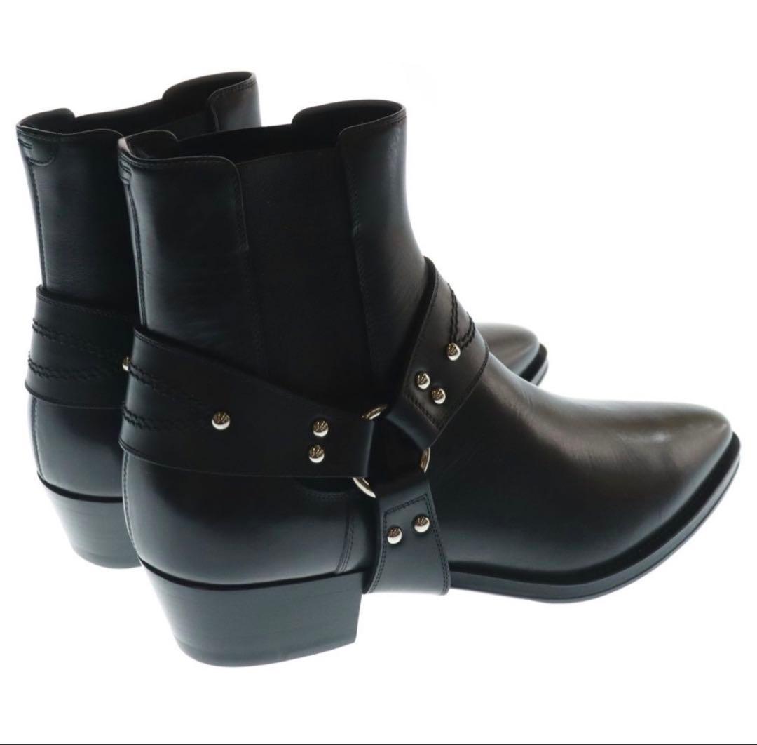 CELINE（セリーヌ） サイドゴア ハーネス チェルシーブーツ ブラック