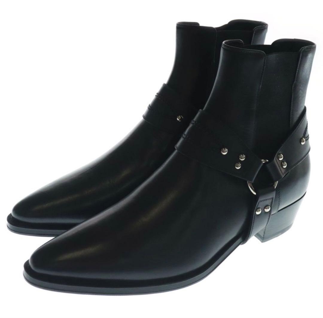 CELINE（セリーヌ） サイドゴア ハーネス チェルシーブーツ ブラック