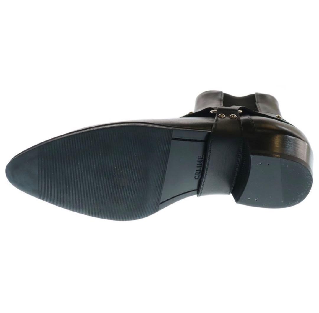 CELINE（セリーヌ） サイドゴア ハーネス チェルシーブーツ ブラック