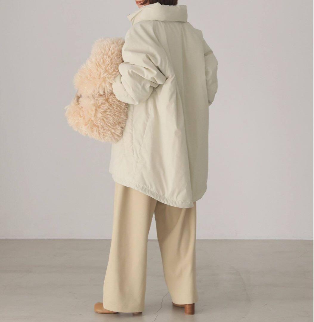 【1度着用】SLOBE IENA ウォッシャブル中綿モンスターパーカーブルゾン