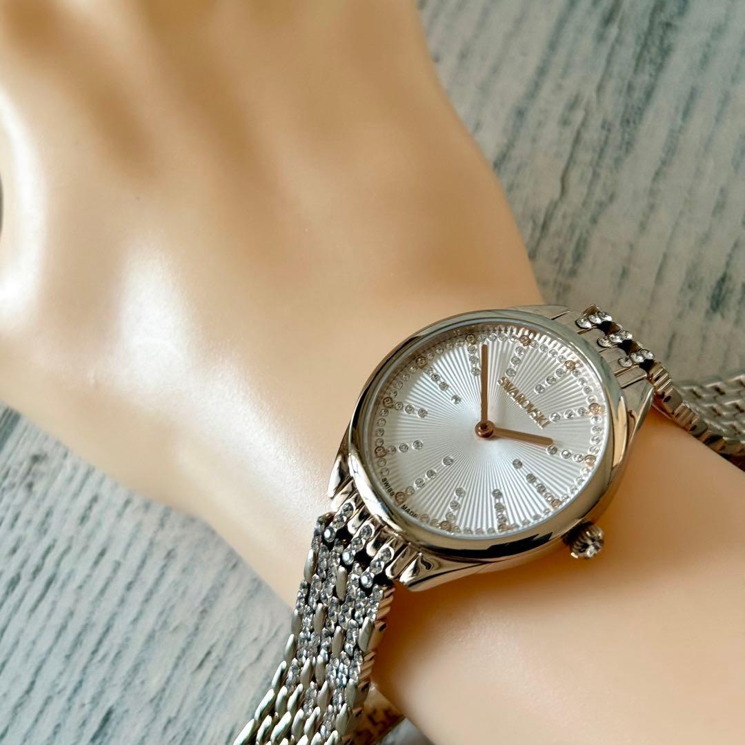 【希少】Swarovski スワロフスキー 腕時計 Attract ゴールド
