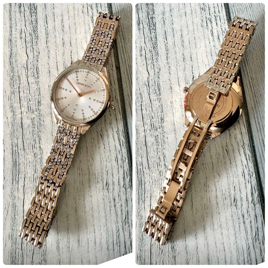 【希少】Swarovski スワロフスキー 腕時計 Attract ゴールド
