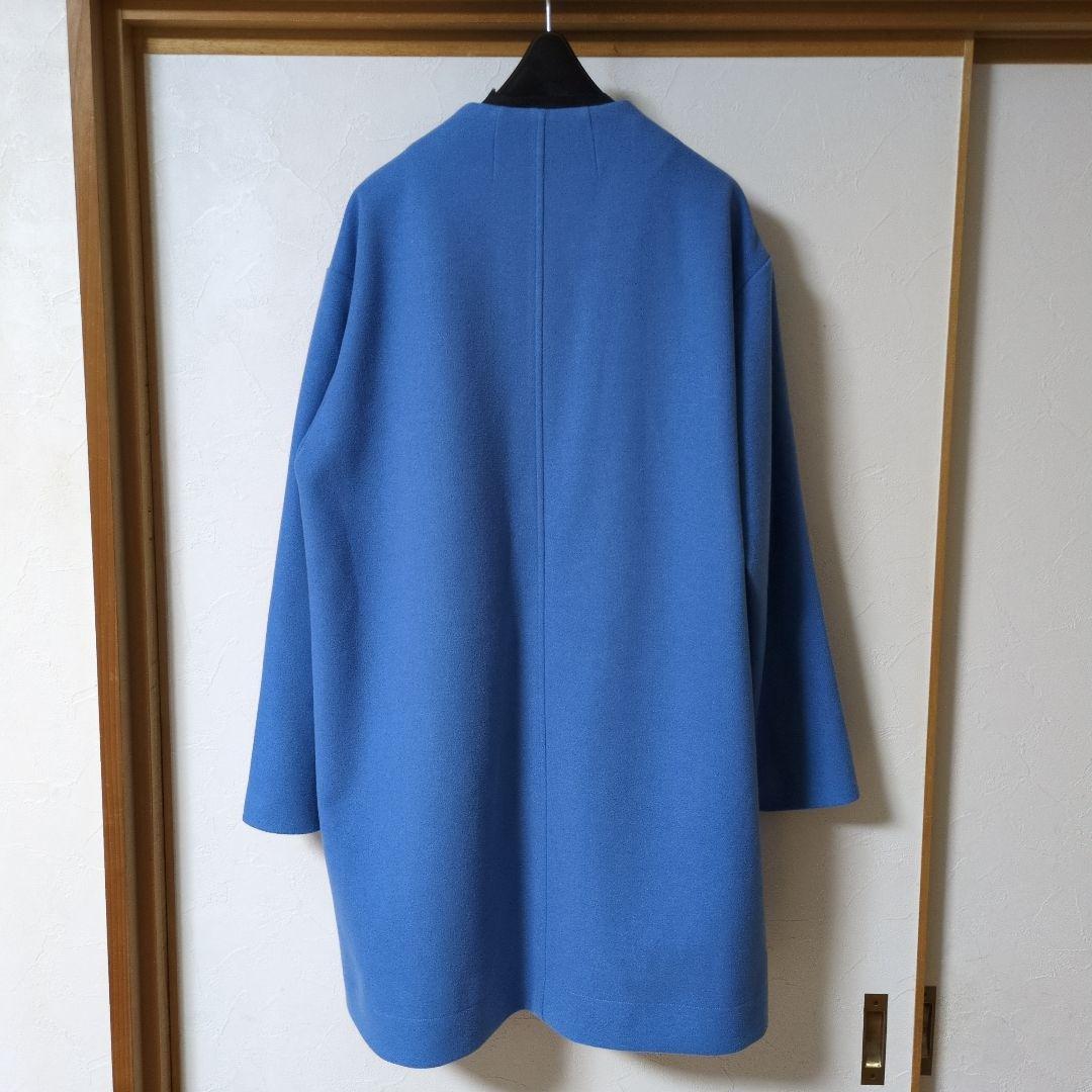 【美品】PICONE ロングコート 青 40