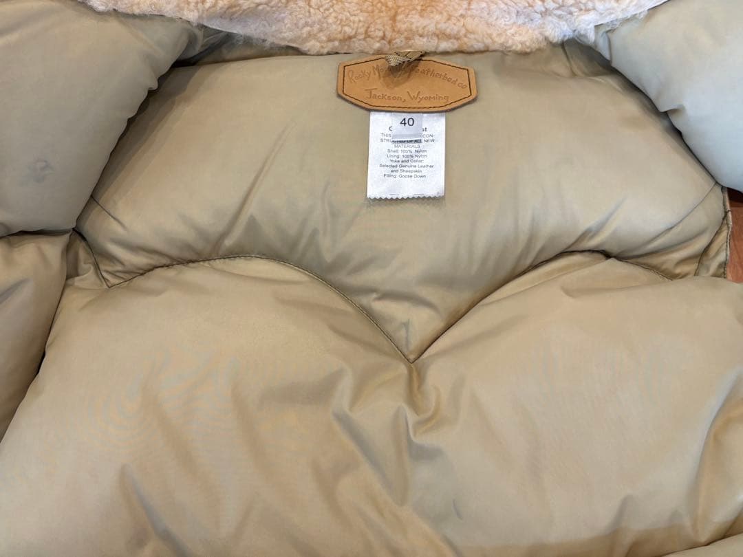 Rocky Mountain Featherbed ダウンベスト40 カーキ