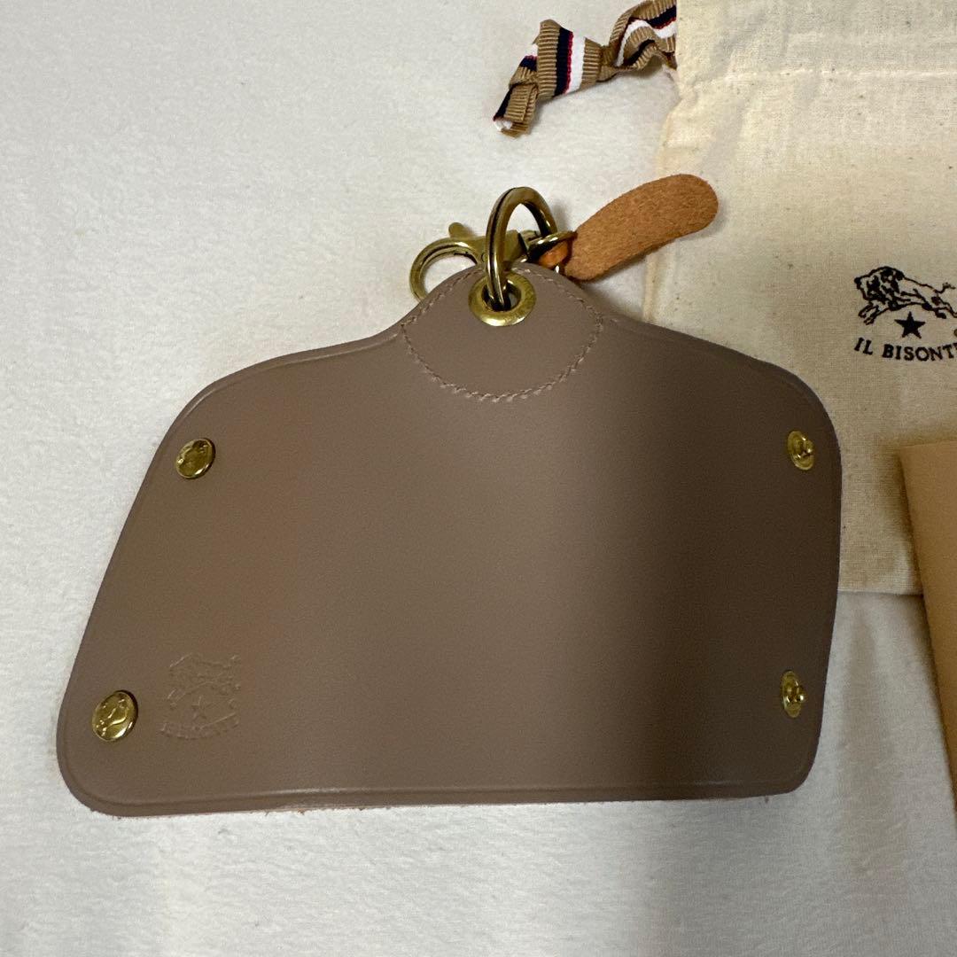 IL BISONTE レザーキーケース グレー