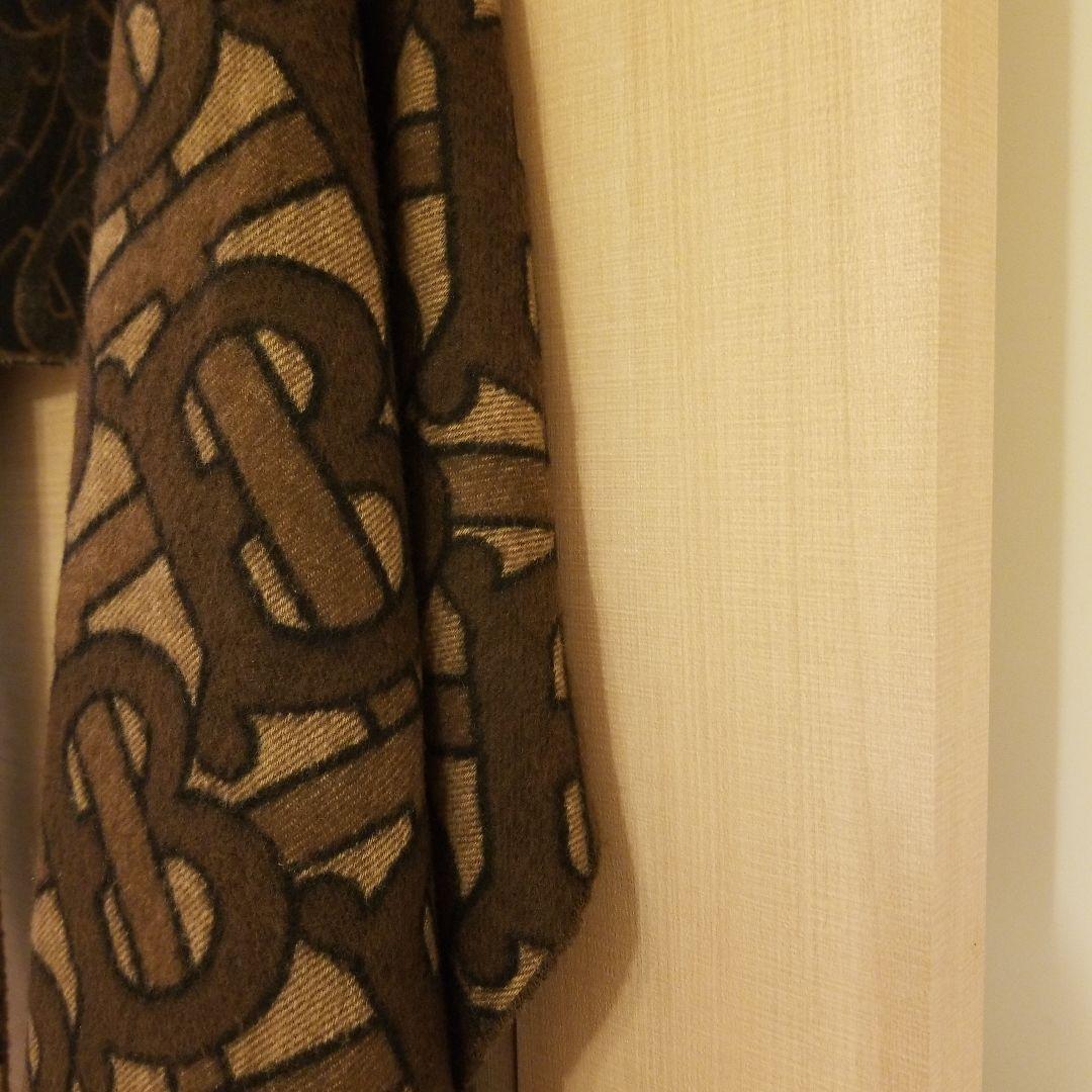 BURBERRY ブラウン BTロゴ マフラー