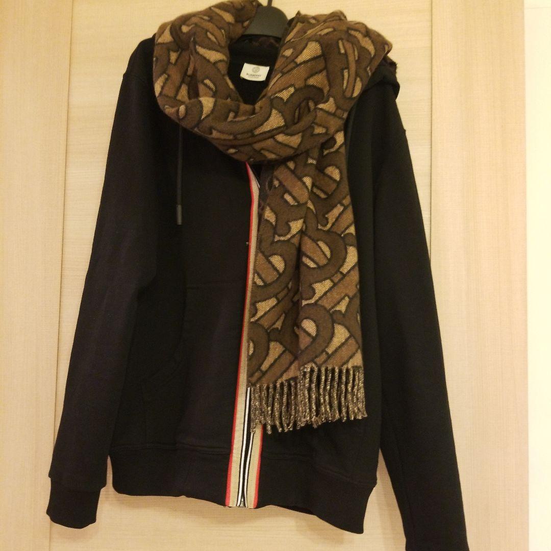 BURBERRY ブラウン BTロゴ マフラー