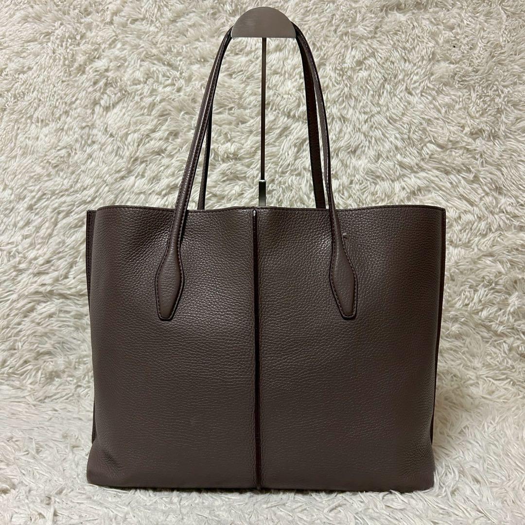極美品✨TOD'S トッズ トートバッグ ハンドバッグ レザー シボ革