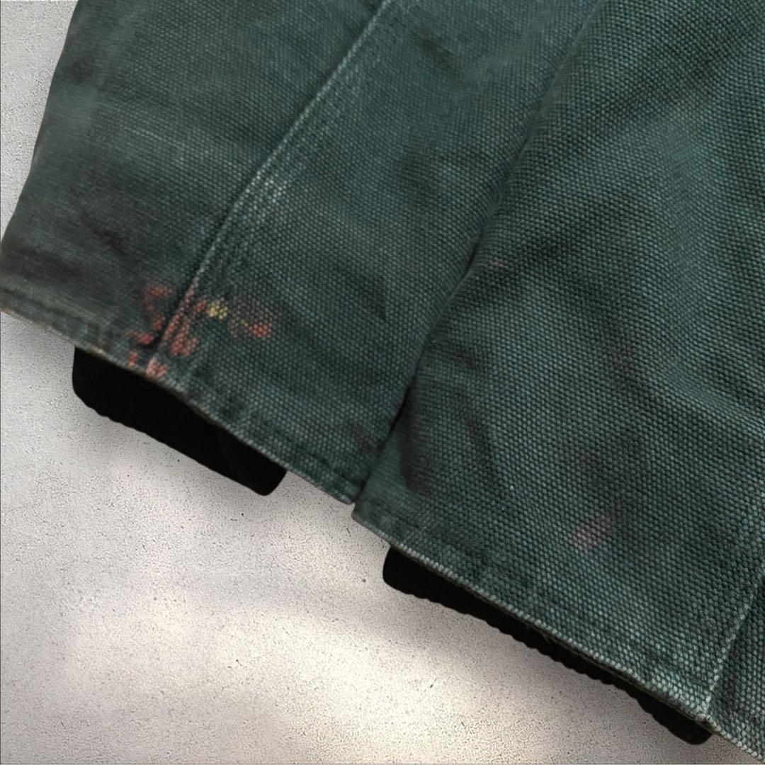 【重厚感◎】XLダックジャケットデトロイトグリーン襟コーデュロイトラディショナル