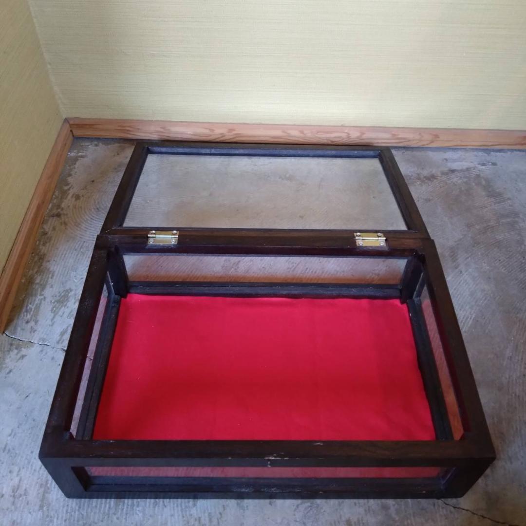 木枠　ガラスケース　アクセサリーケース