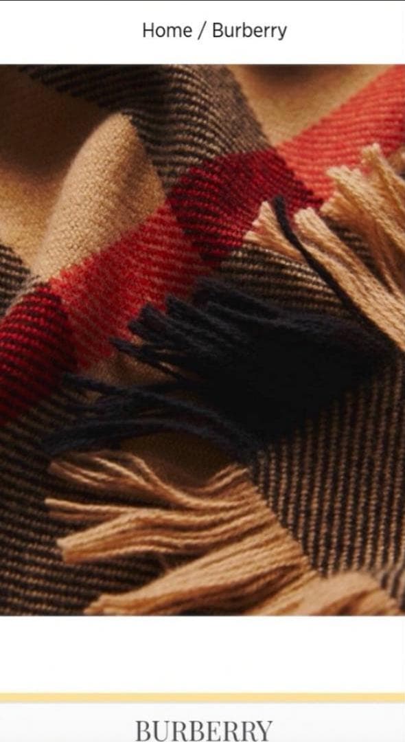 チャイ♪BURBERRY バーバリー スカーフマフラー サイドフリンジ