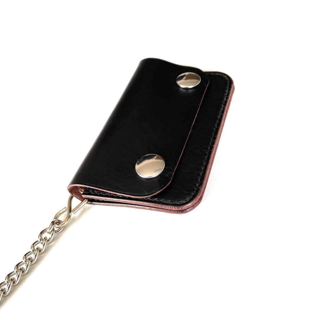 ミニトラッカーウォレット　チェーンセット　ホースハイドレザー