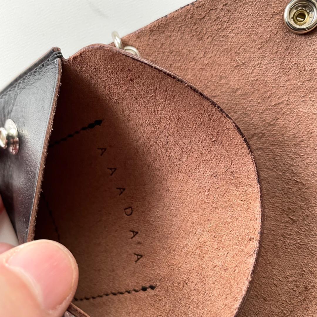 ミニトラッカーウォレット　チェーンセット　ホースハイドレザー