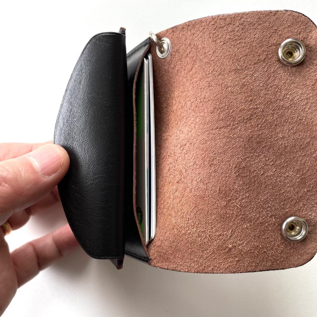 ミニトラッカーウォレット　チェーンセット　ホースハイドレザー