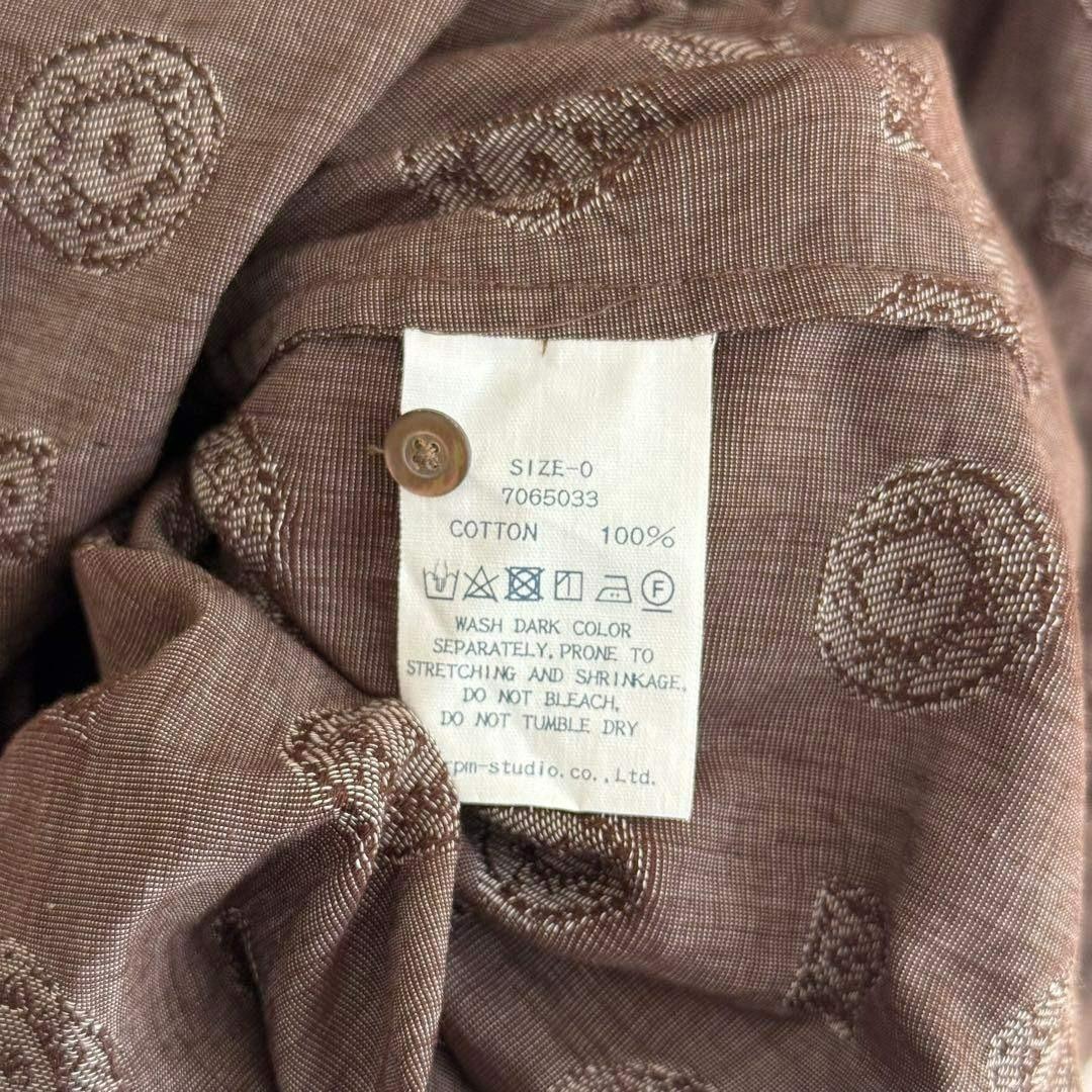 【極美品】45R ワンピース ジャガード 刺繍 ドレス