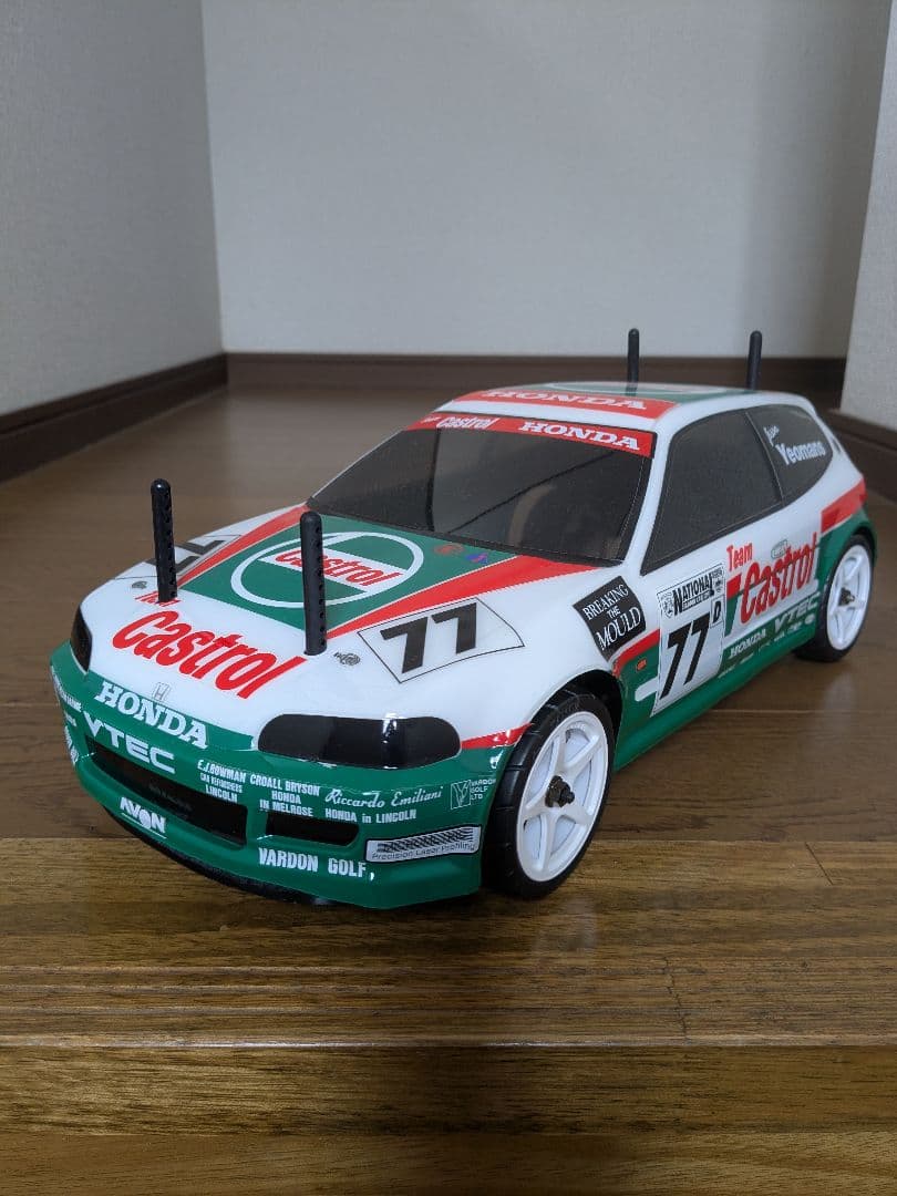 タミヤ カストロール HONDA シビック VTi (FF03) サーボ付