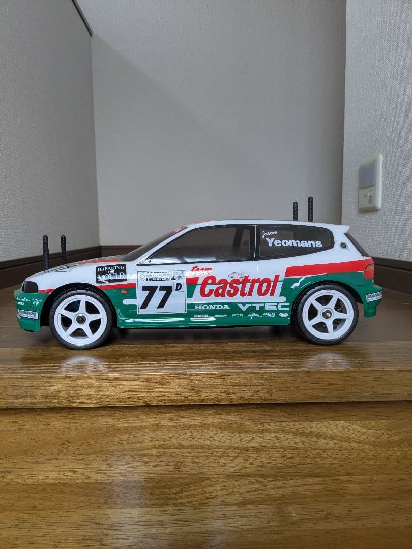 タミヤ カストロール HONDA シビック VTi (FF03) サーボ付
