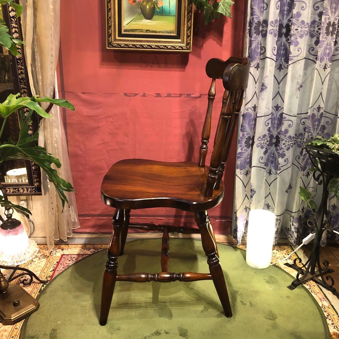 maki 　L３　キツツキマーク ヴィンテージ スピンドルチェア　飛騨産業