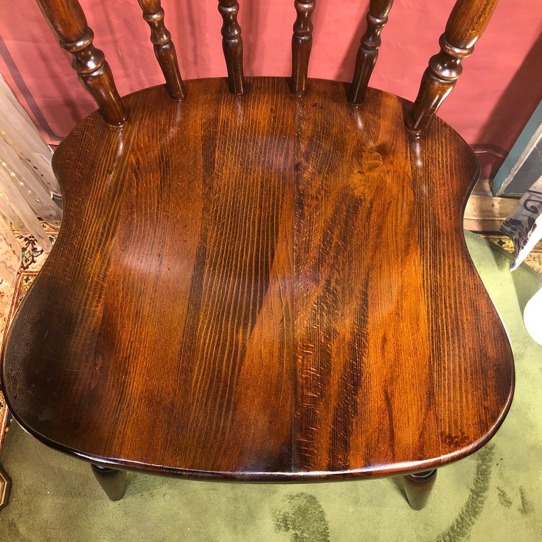 maki 　L３　キツツキマーク ヴィンテージ スピンドルチェア　飛騨産業