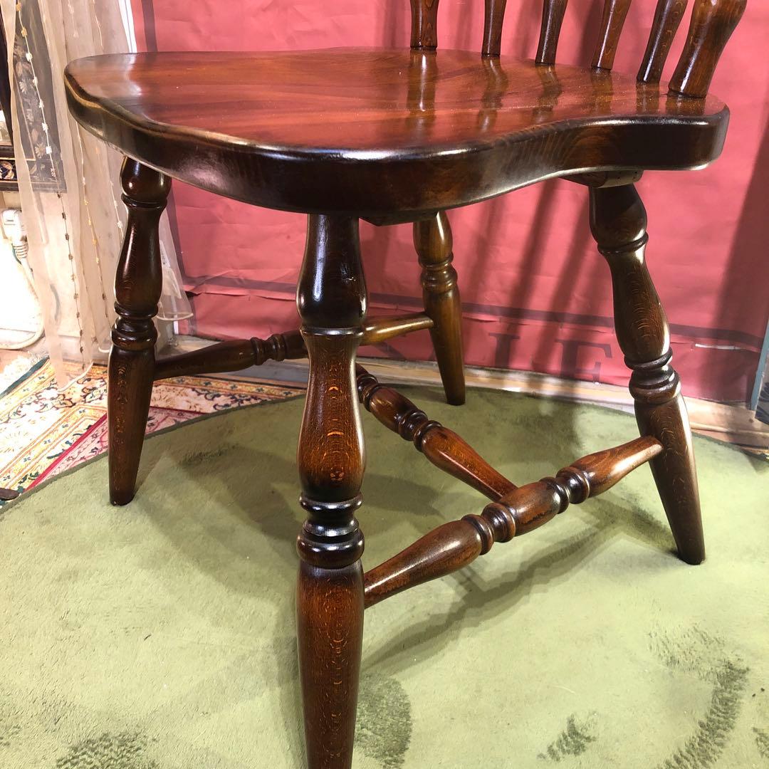 maki 　L３　キツツキマーク ヴィンテージ スピンドルチェア　飛騨産業