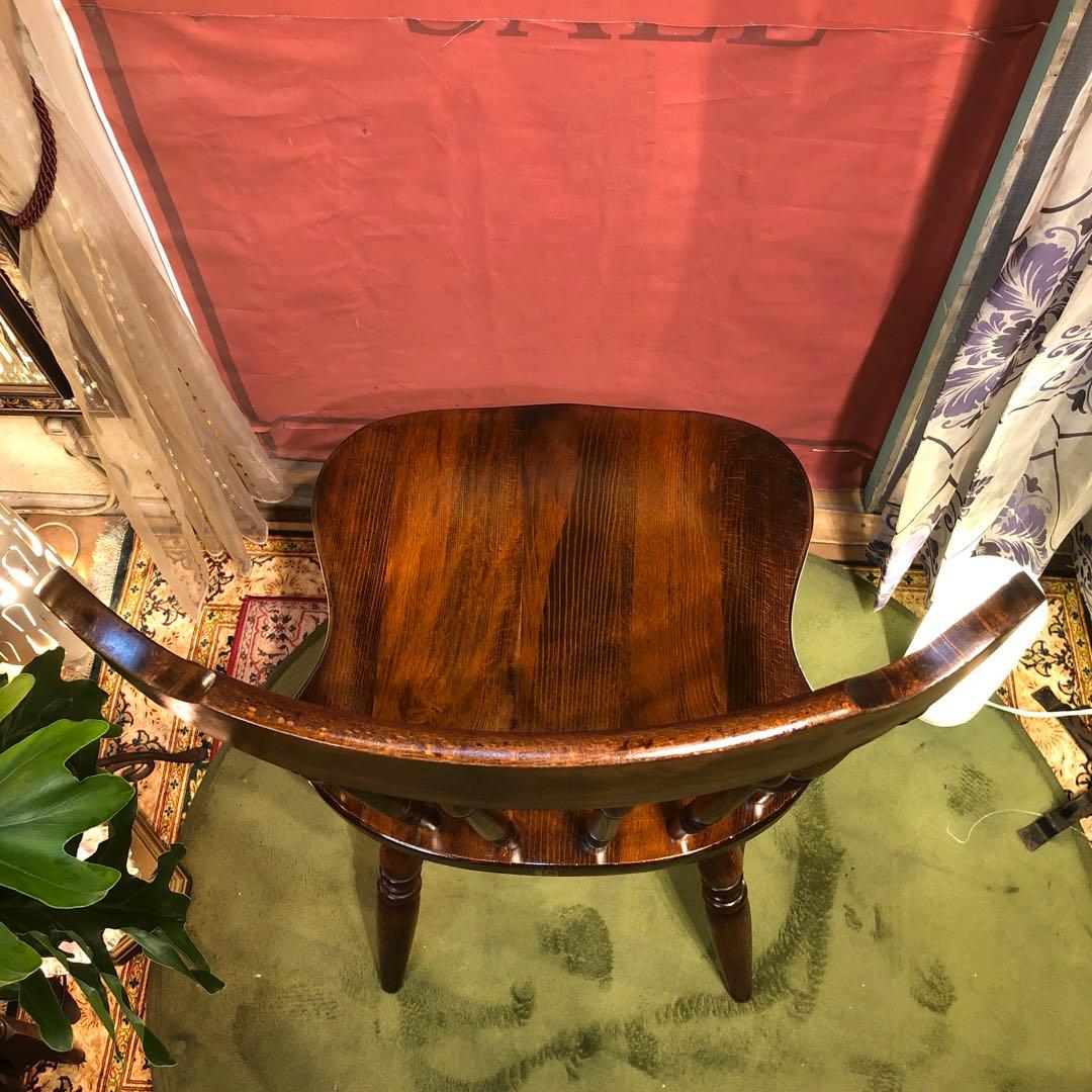 maki 　L３　キツツキマーク ヴィンテージ スピンドルチェア　飛騨産業