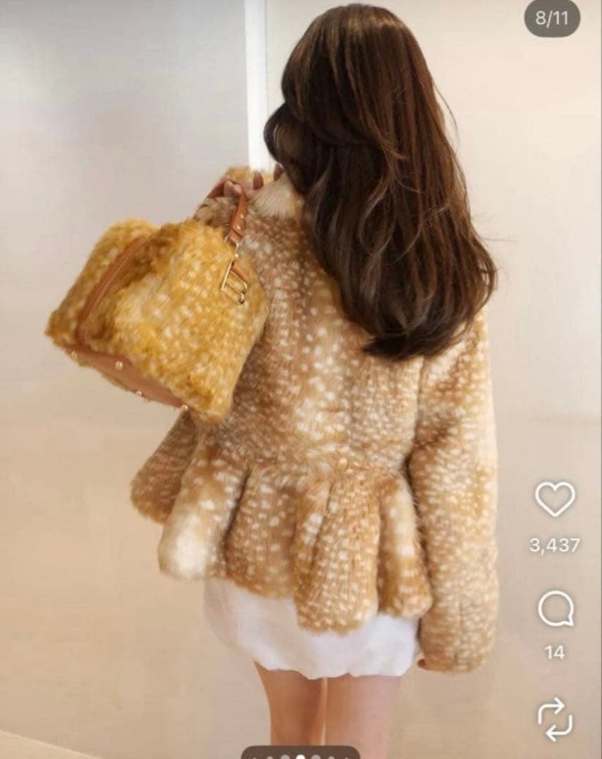完売品　Bibiy DORA PEPURAMU FUR COAT バンビ