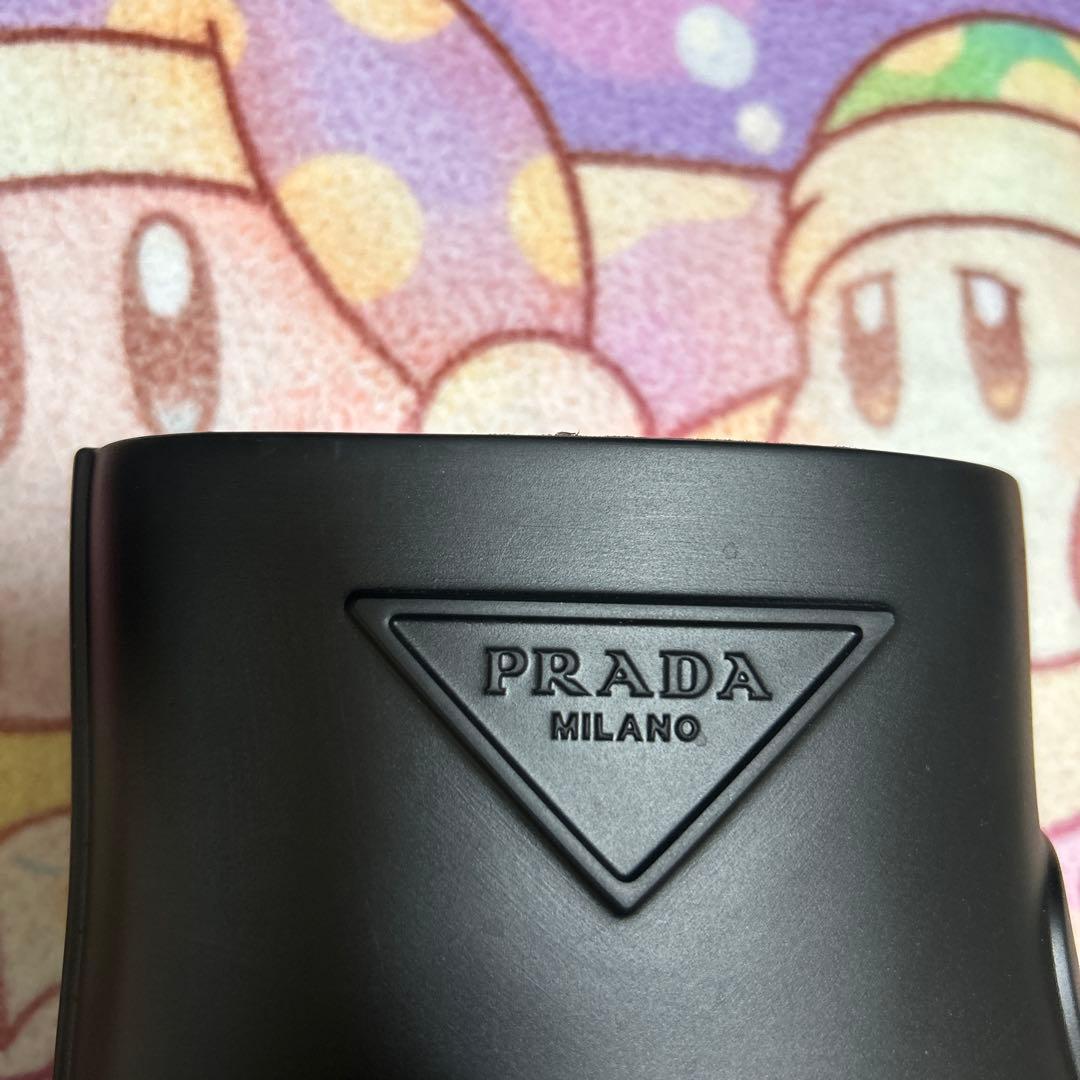 メンズ40男女兼用♦︎PRADA レインブーツ黒♦︎25cm