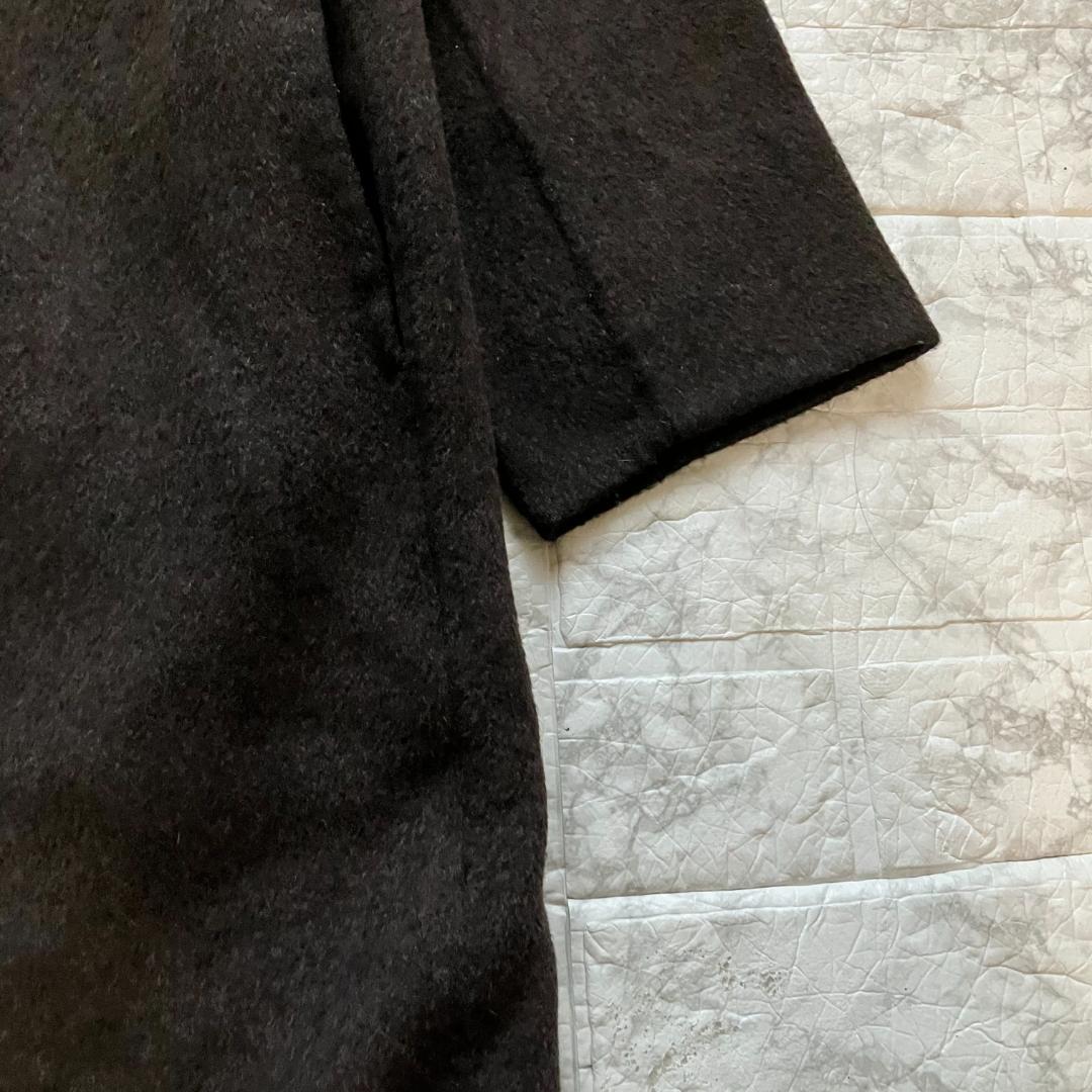 美品◎ドゥーズィエムクラス オーバーサイズリバーコート アルパカ混 ブラウン