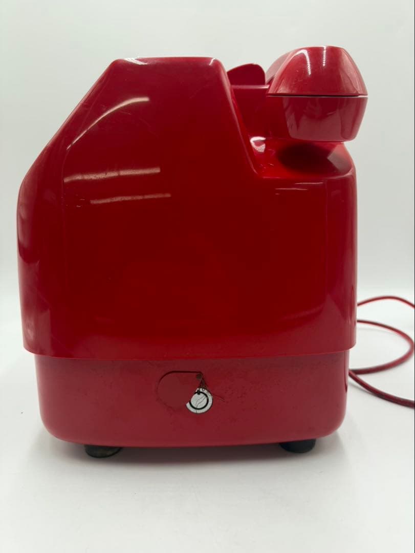 E331　レトロ 赤電話 公衆電話 プッシュ式