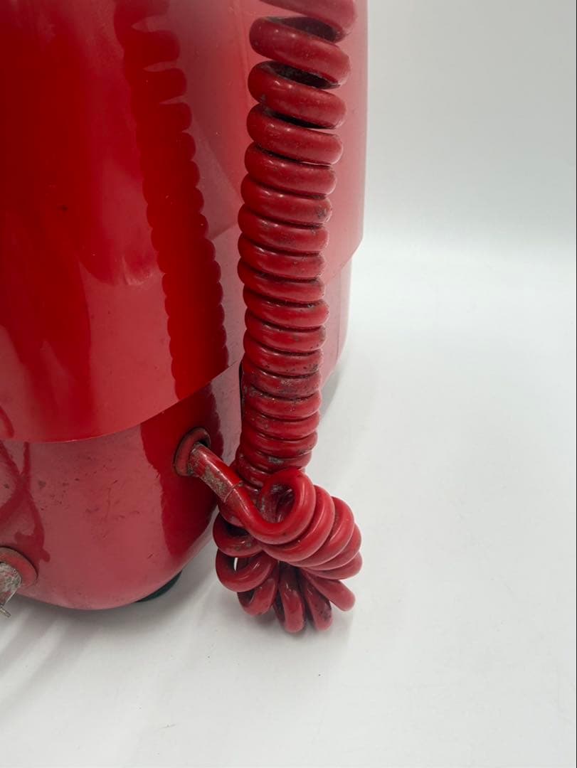 E331　レトロ 赤電話 公衆電話 プッシュ式